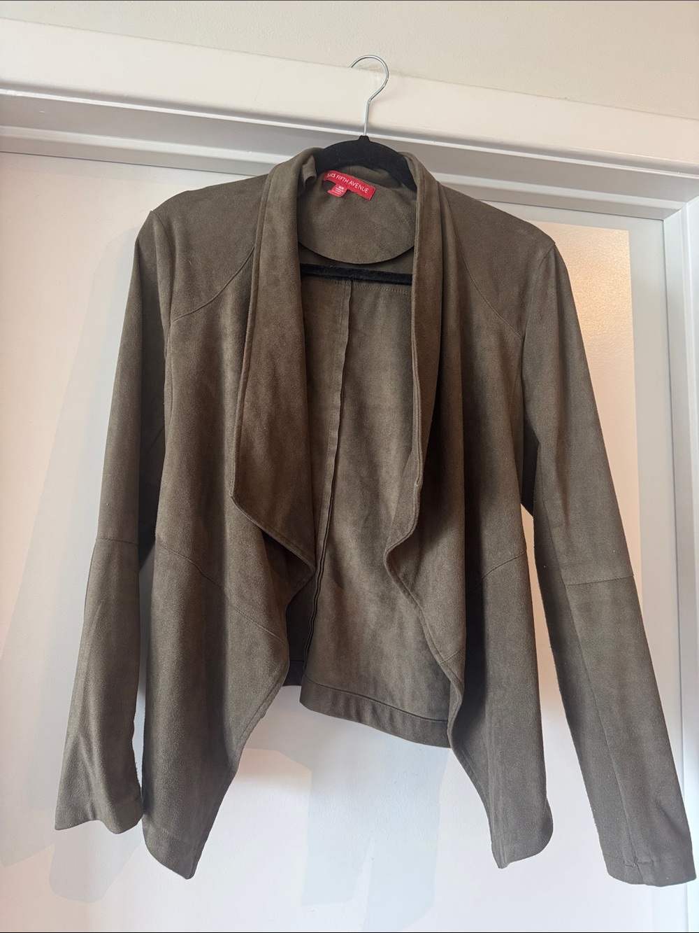 Saks Fifth Avenue Women’s Draped Open-Front Jacket - Olive Green